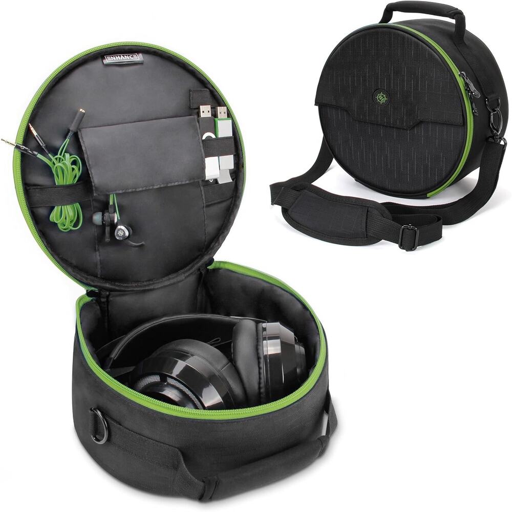 ENHANCE Portable Headphone Case for Wired & Wireless Headsets
